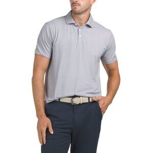 KENNETH COLE tobacco Printed Golf Polo